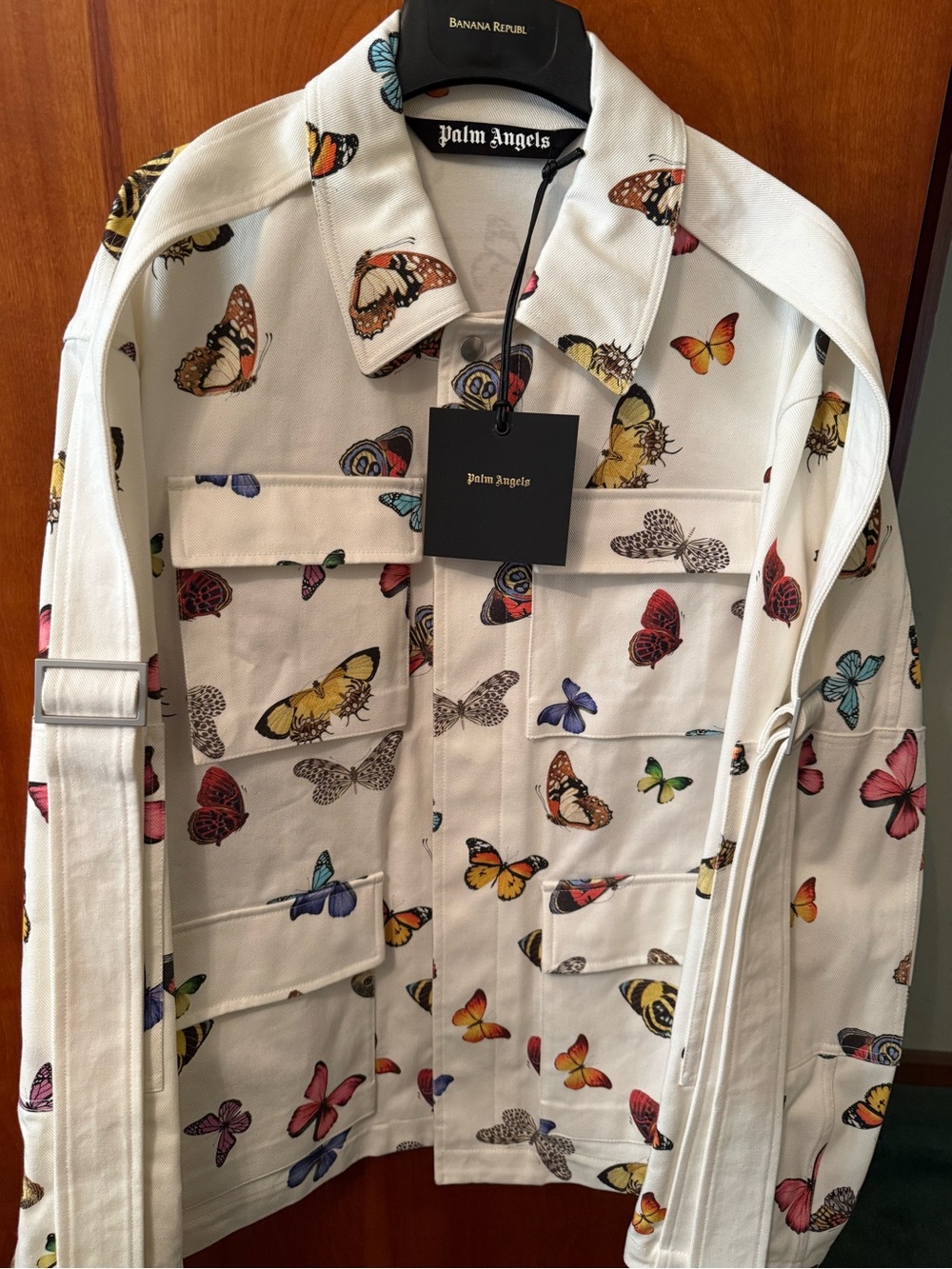 Palm Angels Men Brand New Butterfly Jacket in Size XL